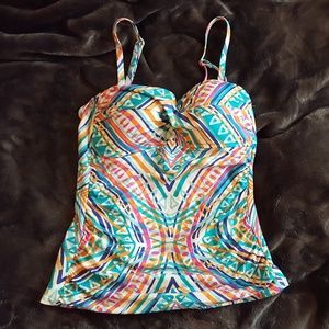 Printed Tankini Top